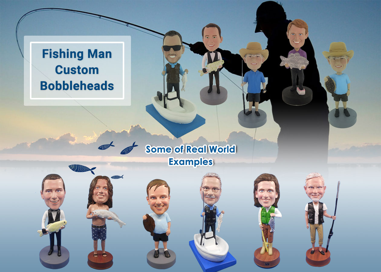 Fishing Man Custom Bobbleheads