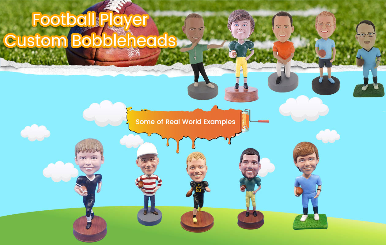 Football Player Custom Bobbleheads