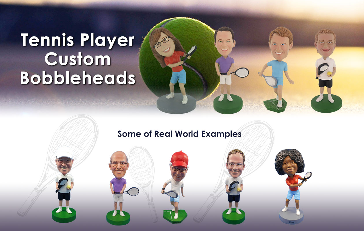 Tennis Player Custom Bobbleheads