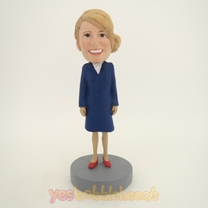 Picture of Custom Bobblehead Doll: Blue Suit Woman