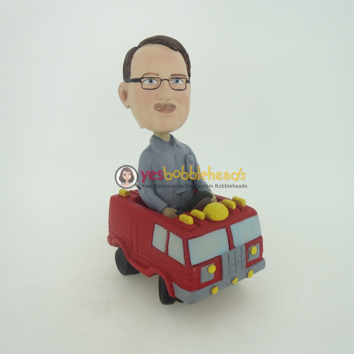Picture of Custom Bobblehead Doll: Man In Fire Engine
