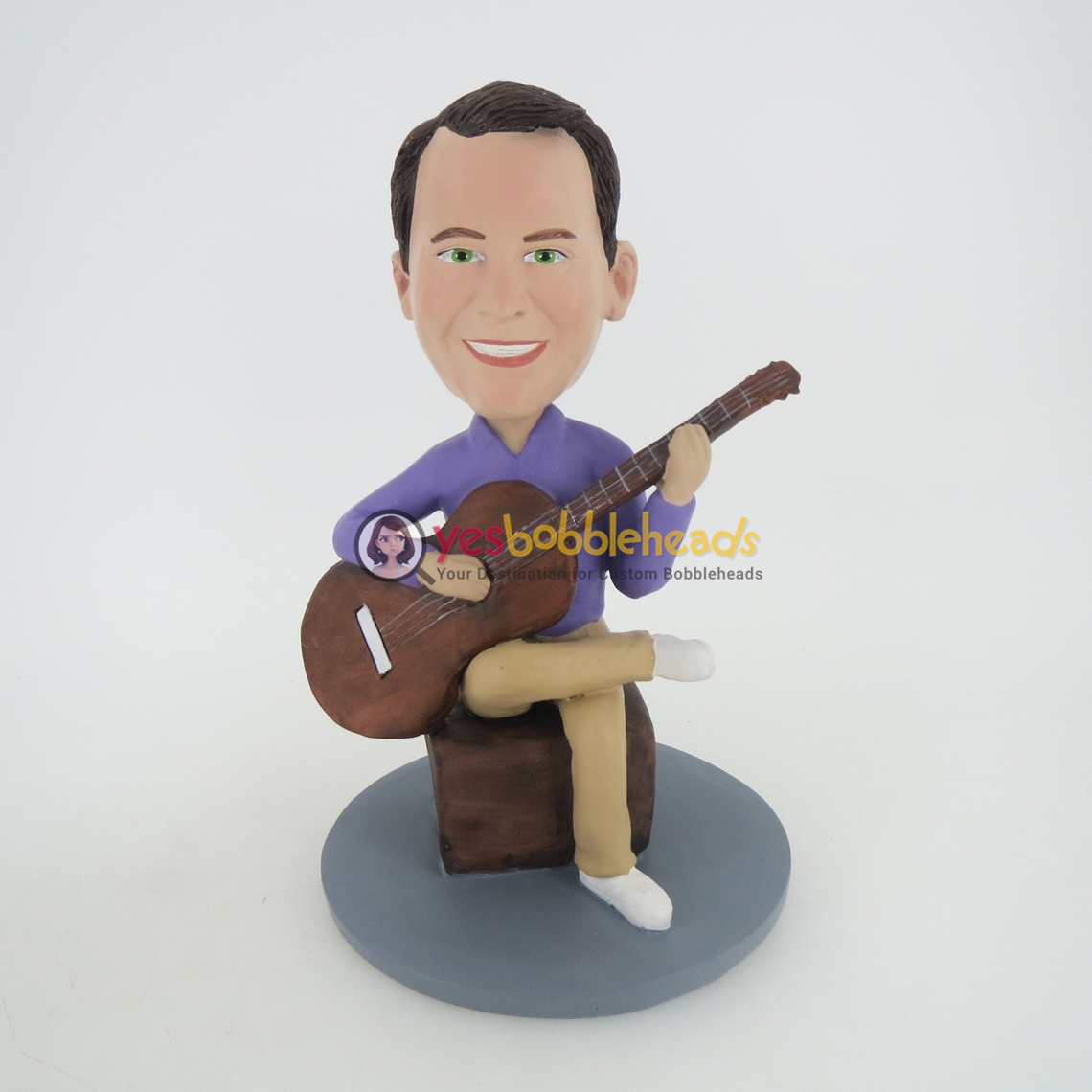 Picture of Custom Bobblehead Doll: Man Learn Guitar