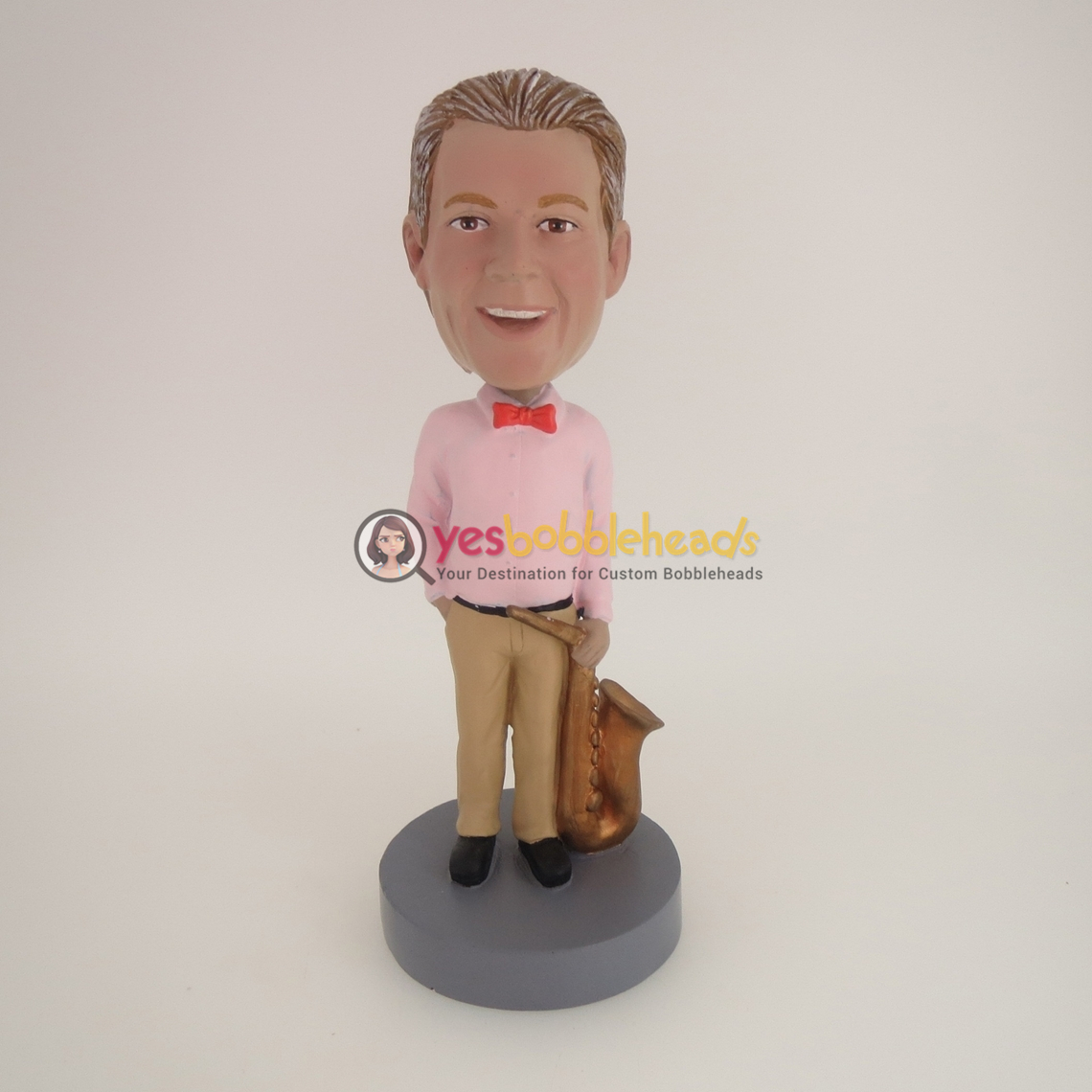 Picture of Custom Bobblehead Doll: Man Standing With Sax