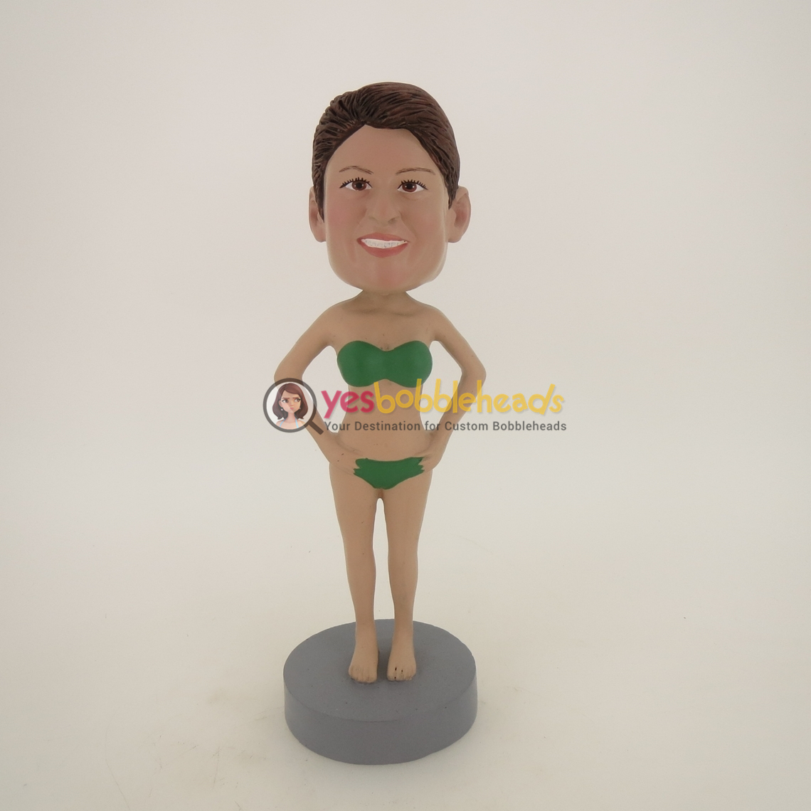 Picture of Custom Bobblehead Doll: Green Bikini Woman