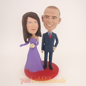 Picture of Custom Bobblehead Doll: Military Man And Bride