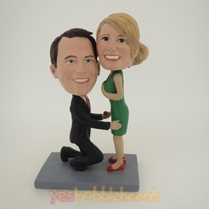Picture of Custom Bobblehead Doll: Propose Couple