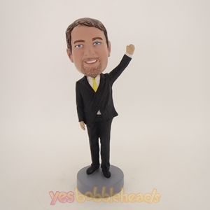 Picture of Custom Bobblehead Doll: Business Man Waving