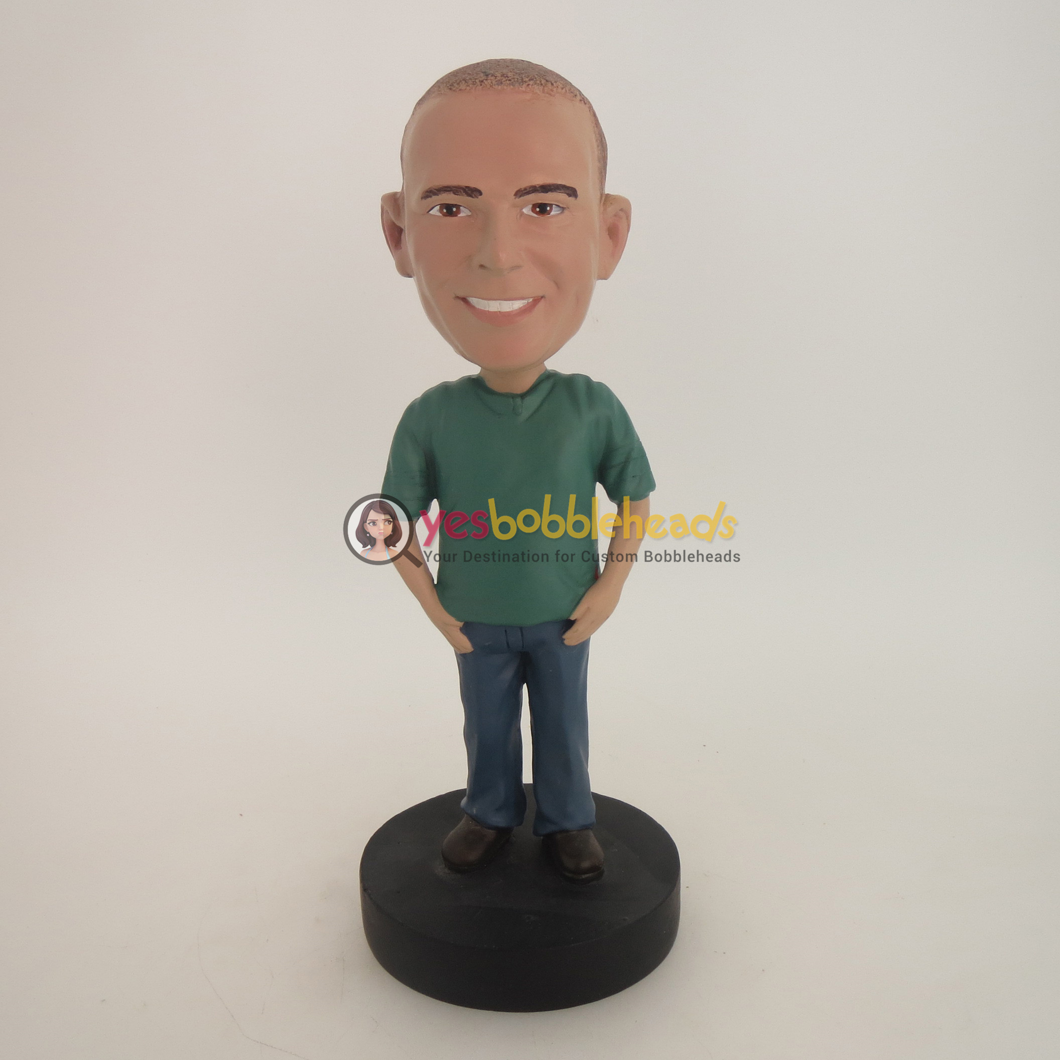 Picture of Custom Bobblehead Doll: Casual Man In Neat Clothing