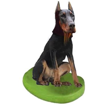 custom bobblehead doll pet dog doberman pinscher yes bobbleheads