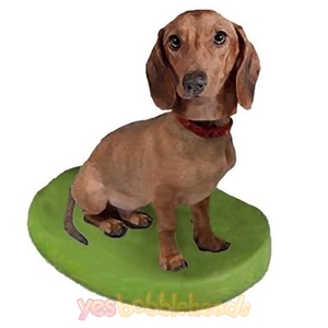 Picture of Custom Bobblehead Doll: Pet Dog Dachshunds Brown