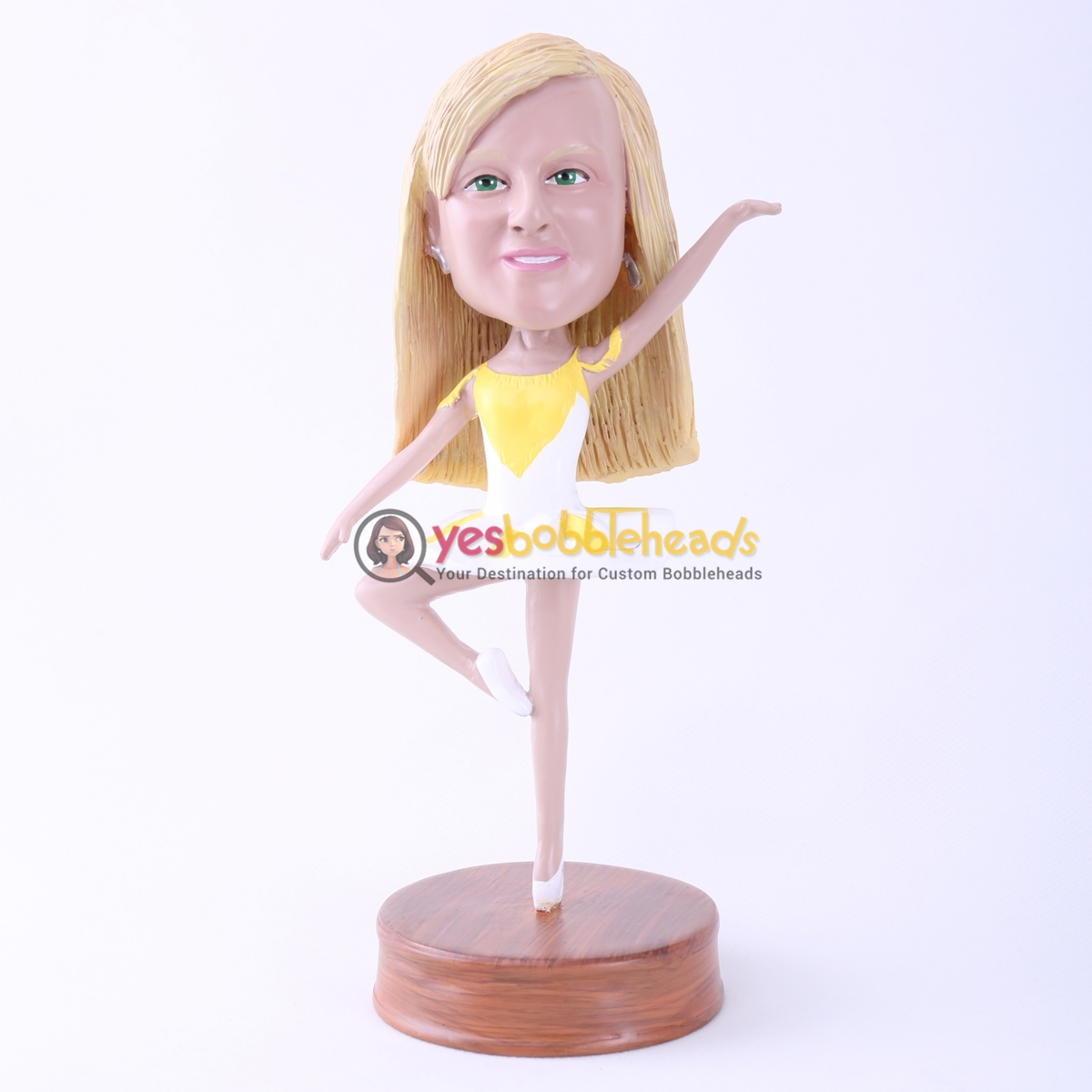 Picture of Custom Bobblehead Doll: Ballet Woman Standing on One Foot