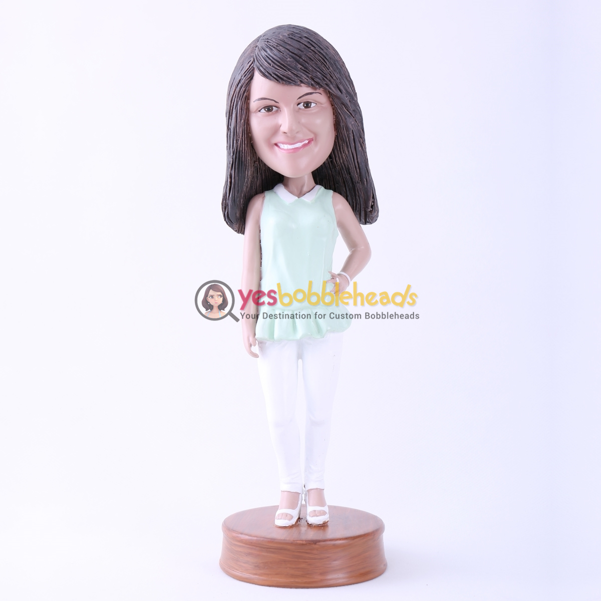 Picture of Custom Bobblehead Doll: Casual Lady Standing