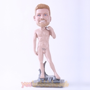 Picture of Custom Bobblehead Doll: Completely Naked Man (About 9" Tall)