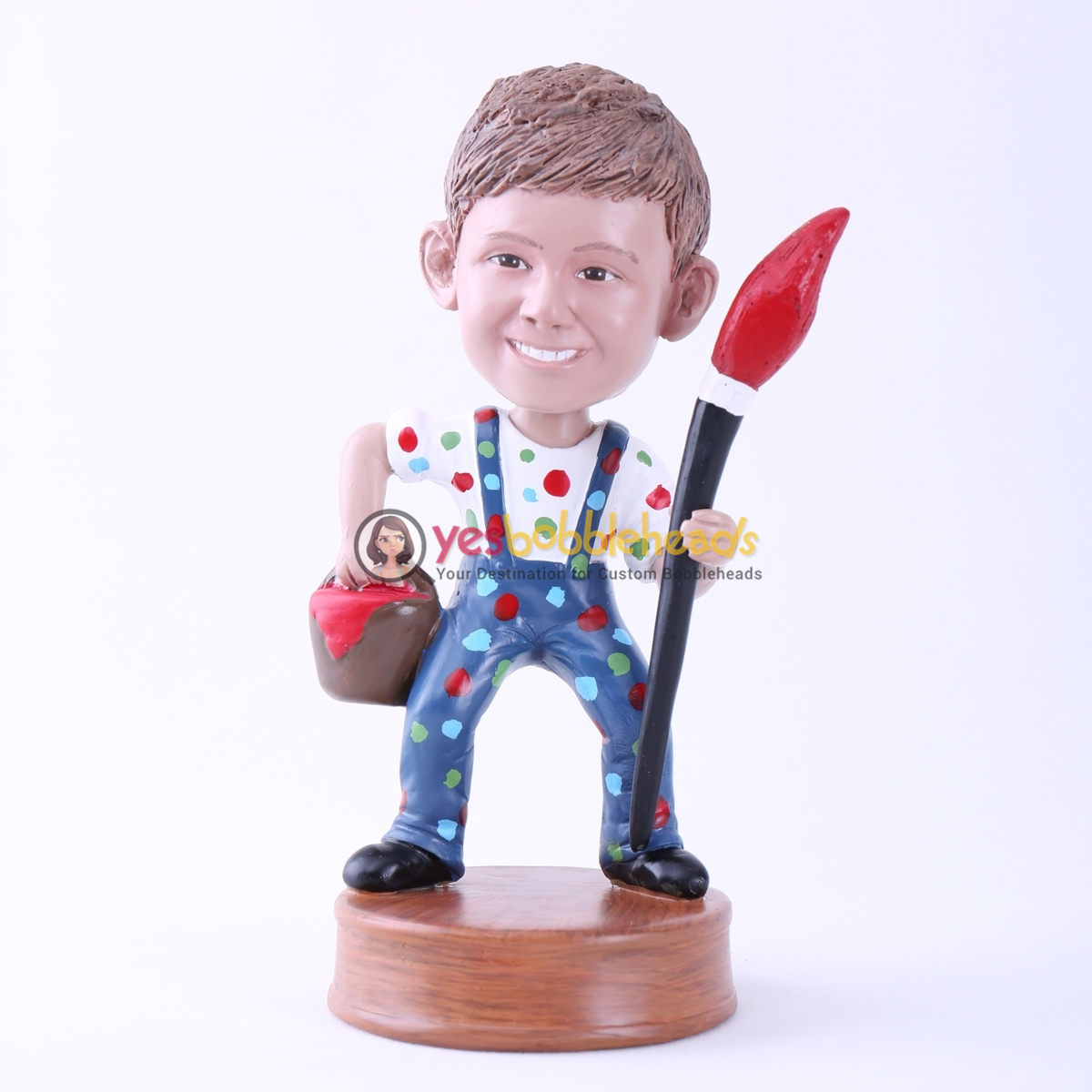 Picture of Custom Bobblehead Doll: Man and Writing Brush