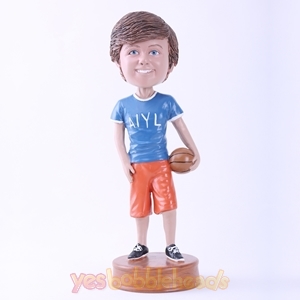 Picture of Custom Bobblehead Doll: Man Ready to Play Basketball