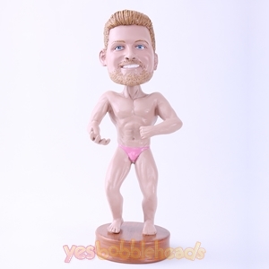 Picture of Custom Bobblehead Doll: Muscle Man with Underpants (About 9" Tall)