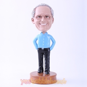 Picture of Custom Bobblehead Doll: Smiling Casual Boss