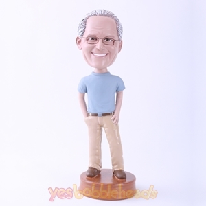 Picture of Custom Bobblehead Doll: Smiling Casual Daddy