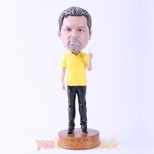Picture of Custom Bobblehead Doll: Yellow T-shirt Man