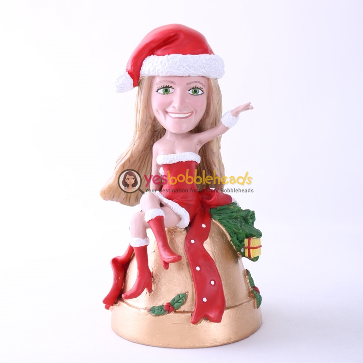 Picture of Custom Bobblehead Doll: Lovely Santa Girl