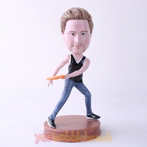Picture of Custom Bobblehead Doll: Frisbee Player