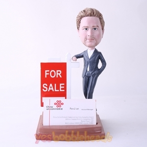 Picture of Custom Bobblehead Doll: Male Property Agent