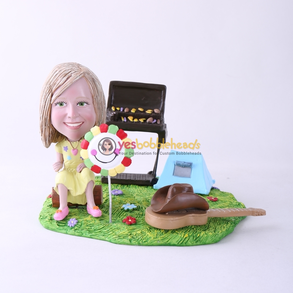 Picture of Custom Bobblehead Doll: BBQ Theme Girl