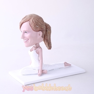 Picture of Custom Bobblehead Doll: Woman Exercising Yoga